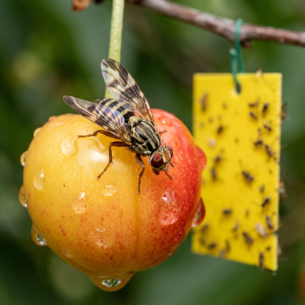 Cseresznyelégy: Hogyan érhetjük el, hogy ne legyen kukacos a termés?