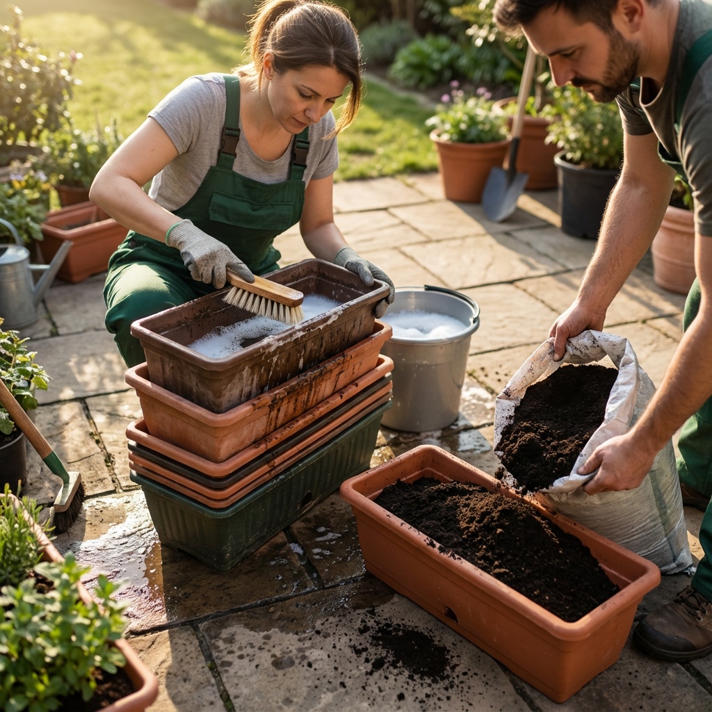 Hogyan frissítsem fel a régi balkonládát? – Fertőtlenítés és talajuntság