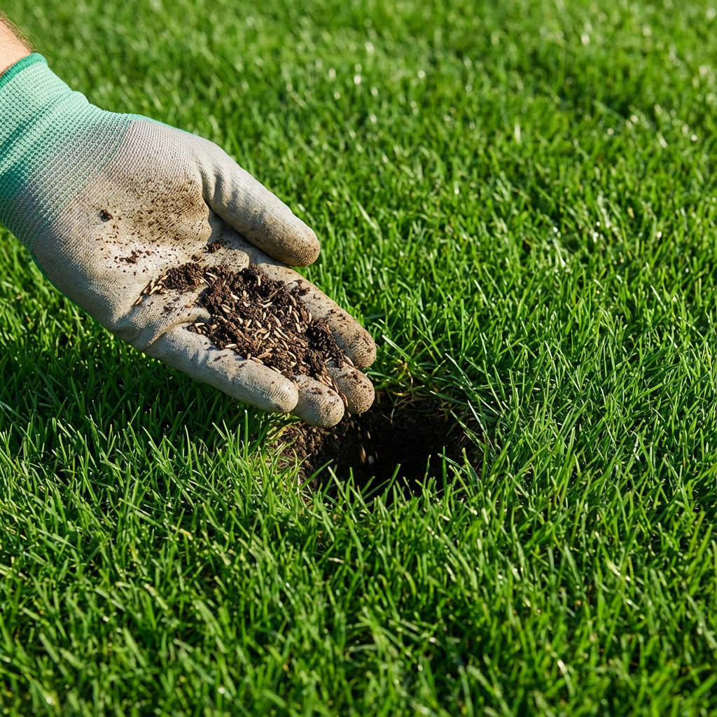 Hogyan javítható a sérült gyepszőnyeg fűmaggal?