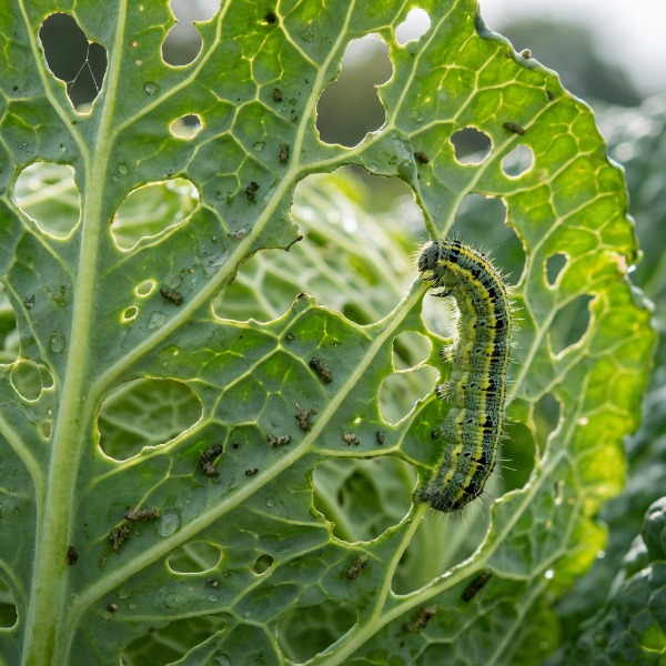 Lyukas levelek a veteményesben: Földibolhák és káposztalepkék