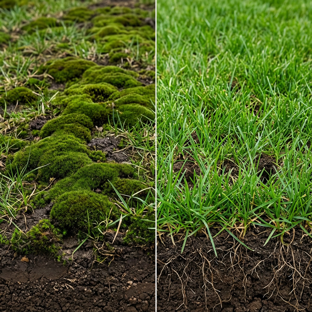 Miért mohásodik a fű és hogyan szüntessük meg?