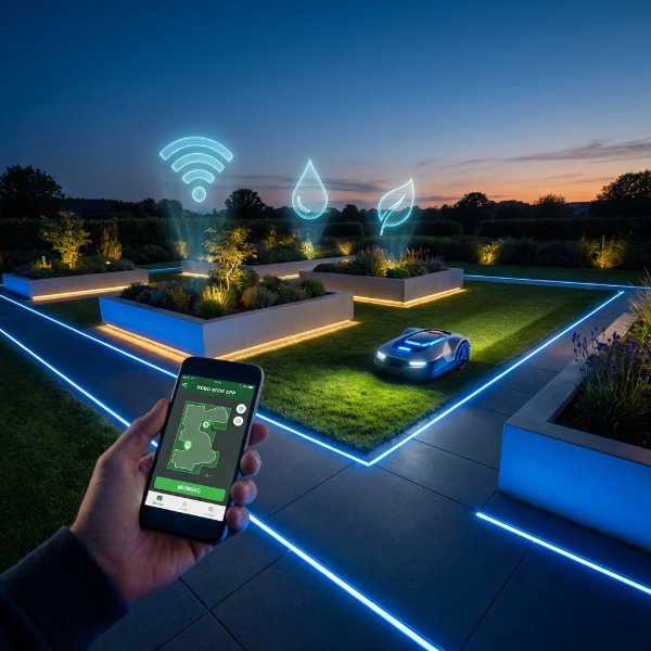 Okosotthon a kertben: App-vezérlés és automatizáció
