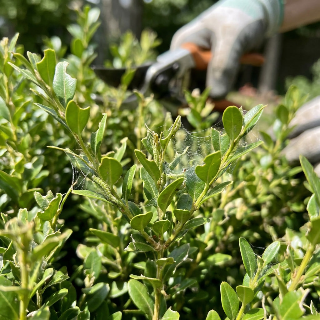 Puszpángmoly kártétel